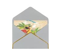 Cartes vierges île de Cuba avec enveloppes, cartes de vœux simples avec enveloppes, envoyer à un ami proche