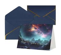 Cartes vierges Thinking of You avec enveloppes 3D - Univers - Cartes vierges pour toutes les occasions - Carte de condoléances - Cartes de remerciement, invitations de mariage, fête d'anniversaire