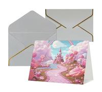 Cartes vierges Thinking of You avec enveloppes Candy land - Cartes vierges pour toutes les occasions - Carte de condoléances - Cartes de remerciement, invitations de mariage, fête d'anniversaire