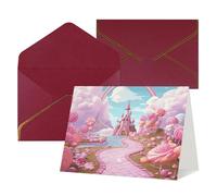 Cartes vierges Thinking of You avec enveloppes Candy land - Cartes vierges pour toutes les occasions - Carte de condoléances - Cartes de remerciement, invitations de mariage, fête d'anniversaire