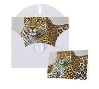 Cartes vierges Thinking of You avec enveloppes - Imprimé léopard - Pour toutes les occasions - Carte de condoléances - Carte vierge - Cartes de remerciement, invitations de mariage, fête
