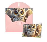 Cartes vierges Thinking of You avec enveloppes - Motif chouette mignonne - Pour toutes les occasions - Carte de condoléances - Cartes de remerciement, invitations de mariage, fête d'anniversaire