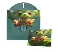 Cartes vierges Thinking of You avec enveloppes - Motif grenouille mignonne - Pour toutes les occasions - Carte de condoléances - Cartes de remerciement, invitations de mariage, fête d'anniversaire