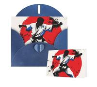 Cartes vierges Thinking of You avec enveloppes - Motif Taekwondo - Pour toutes les occasions - Carte de condoléances - Carte vierge - Cartes de remerciement, cartes de vœux pour invitations de mariage