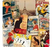 Cartexpo PL298 Divers Dessous de Plat Patchwork Paris Verre