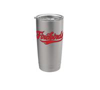 Carthage College Firebirds Classic Athletic Script Throwback Gobelet isotherme en acier inoxydable double paroi