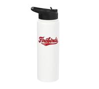 Carthage College Firebirds Classic Athletic Script Throwback Stainless Steel Insulated Water Bottle