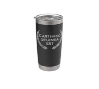 Carthago Delenda Est - Latin Gobelet isotherme en acier inoxydable double paroi