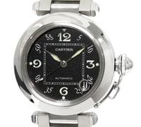 Cartier Vintage, Homme, Pre-owned, Noir, Taille: ONE Size Montre Pasha C à cadran noir Pre-owned