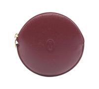 Cartier Vintage - Pre-owned Must Line Leather Coin Case - Femme - Pre-owned - Rouge - Taille: ONE Size