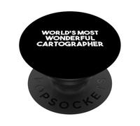 Cartographe Le Plus Merveilleux du Monde - Cartographie Amusante PopSockets PopGrip Adhésif