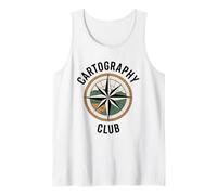 Cartography Club Carte Topographique Randonneur Débardeur