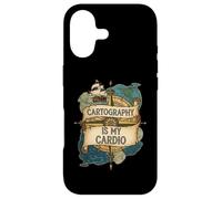 Cartography is My Cardio Funny Map Lover Geographer Coque pour iPhone 17
