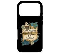 Cartography is My Cardio Funny Map Lover Geographer Coque pour iPhone 17 Pro