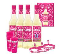 Cartojal Pack Amateur - 3 bouteilles 75cl (PET) - Vin de liqueur de cépage Moscatel + 1 bouteille de Cartojal ZERO en cadeau