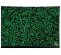 Exacompta Carton à dessin Annonay A3 32x45 cm dos toilé garde blanche avec élastiques vert