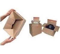 Carton à fond éclair ColomPac avec fermeture autocollante avec fil d'arrachage, mise en forme rapide grâce au fond automatique