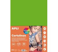 Carton A4 Couleurs Fluos Assorties 50 Feuilles - Apli Agipa