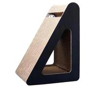 Carton Cat Scratcher 9x11x15in Cat interactif ondulé Scratching Post Rampulaire Triangulaire avec des Boules de Rotation soulage