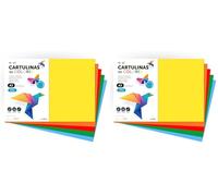 Carton coloré, papier cartonné A3, feuilles colorées 180 g, carton assorti couleurs intenses, idéal pour l'artisanat, imprimer vos documents et dessins créatifs · m-office (10h, surt. intense)