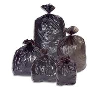 Carton de 100 sacs poubelles 150 litres Noir 45 microns