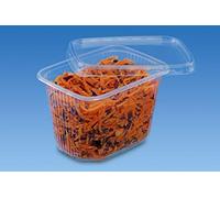 CARTON DE 1000 BARQUETTES TRANSLUCIDES EN PP 350CC