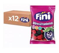 Carton de 12 sachets 90g Bonbons mûres & framboises Halal Fini