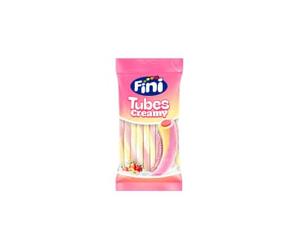 Carton de 12 sachets de 80gr Bonbons Tubes Creamy Fraise Banane Halal Fini