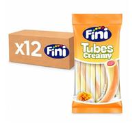 Carton de 12 sachets de 80gr Bonbons Tubes Creamy Mangue Halal Fini