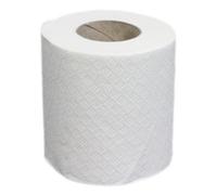 Carton de 48 rouleaux de papier hygiéniques blancs à 2 plis 200 feuilles 100 x 98 mm GLOBAL NET 670290