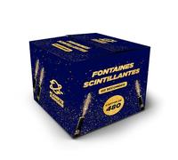 Planete Fumigene Carton de 480 Fontaines à Gateaux Scintillantes durée 60 Secondes pour Gateaux et Bouteilles de Champagne, Bougie lumineuse d'ambiance pour anniversaire 1 Minute - Catégorie F1
