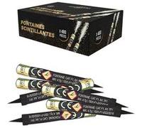 Carton de 480 Fontaines à Gateaux Scintillantes durée 60 Secondes pour Gateaux et Bouteilles de Champagne, Bougie lumineuse d'ambiance pour anniversaire 1 Minute - Catégorie F1