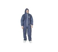 CARTON DE 50 COMBINAISONS JETABLES EN POLYPROPYLENE BLEU A CAGOULE. 42205 DE TIDY