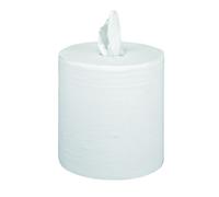 Carton de 6 bobines d'essuie-tout blanc