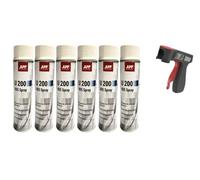 Carton de 6 bombes anti gravillon blanc + 1 poignée