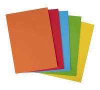 APLI 15117-50 feuilles de carton- Format A4-170 g/m² - Couleur: jaune, orange, rouge, vert et bleu