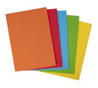 APLI Feuilles de carton 15117 – 50 feuilles A4 170 g/m² – Jaune, orange, rouge, vert, bleu