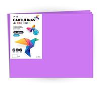 Carton de couleur, grand carton 50 x 65 cm de couleurs claires et intenses, cartes de couleurs 180 g pour artisanat, dessins créatifs et projets d'art · m-office (x10 feuilles, lilas)