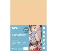 Carton de couleur rose saumon A4 170 g 50 feuilles - Apli Rose