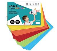 Carton de Couleurs, Carton A4 Couleurs Assorties, Feuilles de Couleurs 180gr pour Loisirs créatifs, Dessins Créatifs, Feuilles de Couleurs A4 M-office (x10 Assortiment Intenso)
