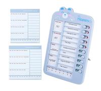 Carton de curseur de liste de contrôle, de corvée pour les Sliant de la | Boys Girls Learning Planner Time Management Board Routine pour les anniversa