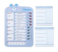 Carton de curseur liste contrôle, corvée pour les,Sliant la contrôle des étudiants dessin animé - Boys Girls Learning Planner Time Management Board Routine po