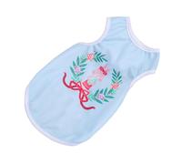 Carton de Dessin de Chien Brestable pour Summer Fun Polyester Multifonctional Pet Shirt Party Party Outdoor Festivals (Lapin Bleu Clair L)