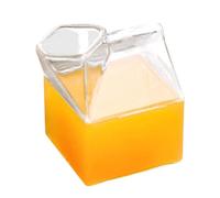 Carton De Lait En Verre De 250 Ml, Verres à Café De Glace De Tasse De Lait Clair Mignon Mini Tasses Esthétiques De Récipient De Crémier Tasse À Jus Recueillir Bouteille Pour Le Bureau à Domicile