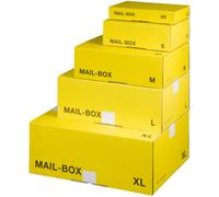 Carton d'expédition MAIL BOX, taille: S, jaune