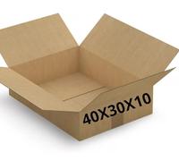 Carton Emballage 40X30X10 cm | Envoi de Colis | Lot de 25 Cartons Expédiition Vêtements - Livres - Cadres Photos | Produits Légers et Semi Légers