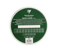 Clairefontaine Carton à peindre 34172C - enduction blanche, rond 20 cm, ép. 3 mm, toilé blanc