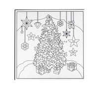 Carton Entoilé À Colorier Ou À Peindre Sapin 20 Cm