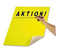 Carton Fluo - FOLIA - 48x68 cm - 380g - Jaune - Feuilles de dessin