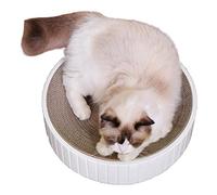 Carton griffoir pour chats - Tapis à gratter ondulé ovale, lit à gratter pour chats | Plateau griffoir durable pour chats, bol griffoir d'intérieur (11,81 x 11,81 x 2,76 cm)